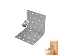 GeZu Impex® Equerre d'assemblage Galvanisé Lot de 18 80 x 80 x 80 mm renforcée connecteurs métal pour charpente