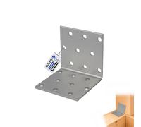 GeZu Impex® Equerre d'assemblage Galvanisé Lot de 4 60 x 60 x 60 mm renforcée connecteurs métal pour charpente