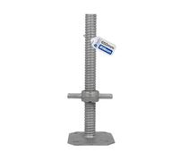 GeZu Impex Pied d'échafaudage avec Tige Filetée Galvanoplastie 650 x 38 mm plaques de pieds réglables