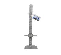 GeZu Impex Pied echafaudage reglable avec Tige Filetée Ø 38 x 1000 mm | Galvanoplastie plaques de pieds réglables