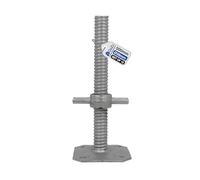 GeZu Impex Pied echafaudage reglable avec Tige Filetée Ø 38 x 500 mm | Galvanoplastie plaques de pieds réglables
