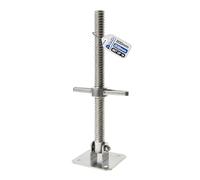 GeZu Impex Pied echafaudage reglable avec Tige Filetée Ø 38 x 800 mm | Galvanoplastie plaques de pieds réglables