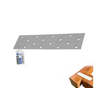 GeZu Impex Plaques d'assemblage plates Galvanisé Lot de 28 80 x 300 mm fixation métal patte de perforée connecteurs plats