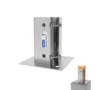 GeZu Impex Réglable Support de Poteau e à Boulonner 100 x 100 mm Galvanisé à Chaud Support de Base Pour Poteau Support Carré Pour Pied de Clôture Sabot de Poteau à Boulonner