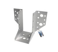 GeZu Impex Sabot de Charpente à Ailes Extérieures Galvanisé 48 x 96 x 2 mm Sabots de Solives (Lot de 4)