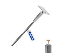 GeZu Impex Support de poteau Galvanisé à chaud 80 x 80 mm hauteur reglable platine bois pied poteaux clôture