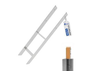 GeZu Impex Support de poteau H 121 x 800 mm | Galvanisé à Chaud Ancre platine bois Pied poteaux clôture
