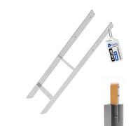 GeZu Impex Support de poteau H Galvanisé à chaud Lot de 8 116 x 600 mm ancre platine bois pied poteaux clôture
