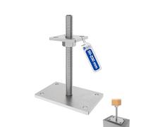 GeZu Impex Support de poteau hauteur reglable 100 x 100 mm | Galvanisé à Chaud Hauteur Reglable Platine Bois Pied Poteaux Clôture