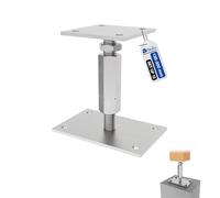 GeZu Impex Support de poteau hauteur reglable 100 x 100 mm | Galvanoplastie Hauteur Reglable Platine Bois Pied Poteaux Clôture