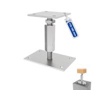 GeZu Impex Support de poteau hauteur reglable 100 x 100 mm | Galvanoplastie Hauteur Reglable Platine Bois Pied Poteaux Clôture