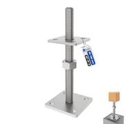 GeZu Impex Support de poteau hauteur reglable 70 x 70 mm | Flocon de Zinc Hauteur Reglable Platine Bois Pied Poteaux Clôture