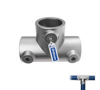 GeZu Impex Té Long Ø42mm | Argent 3 Prises Raccord de Tube