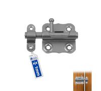 GeZu Impex Verrou de box Galvanisé 40 x 40 mm targette de porte blindée fermeture pêne coulissant loquet