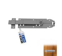GeZu Impex Verrou de Porte 120 x 35 mm Lot de 2 | Galvanoplastie targette de porte blindée fermeture pêne coulissant loquet