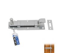 GeZu Impex Verrou porte cadenas 120 x 45 mm Lot de 2 | Galvanoplastie targette de blindée fermeture pêne coulissant loquet