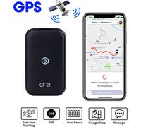 Gf21 Localisateur en temps réel Mini GPS Wi-Fi Alarme Enregistreur de conduite Dispositif SOS personnel pour véhicule Anti-perte Noir