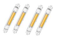 GFDYTG Ampoules LED R7S 78mm Dimmable,30W 4500K Blanc Chaud LED R7S Équivalent à Ampoule Halogène 300W,Sans Scintillement,3000LM,Éclairage à Faisceau 360°,AC 220-240V,Lot de 4