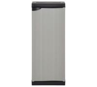 GFEROMRF Armoire de jardin avec 1 étagère, gris, noir, 35 x 40 x 85 cm, PVC | Robuste, facile d'entretien, peu encombrant, résistant aux intempéries, espace de rangement pratique