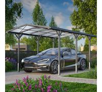 GFP 2,85x5,05m Carport, anthracite, gouttière inclus - (GFPV00802)