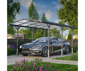 GFP 2,85x5,05m Carport, anthracite, gouttière inclus - (GFPV00802)