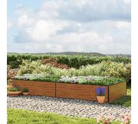 GFP Halfsize 297 x 119 x 39 cm Carré potager surélevé, aspect bois - (GFPV00546)