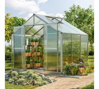 GFP Hobby 225 x 195 cm Serre de jardin, 8 mm panneaux double paroi - (GFPV00029)