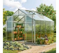 GFP Hobby 225 x 259 cm Serre de jardin, incl. kit d'accessoires XL, 8 mm panneaux double paroi - (GFPV00036)
