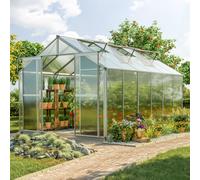 GFP Hobby 225 x 384 cm Serre de jardin, incl. kit d'accessoires XL, 8 mm panneaux double paroi - (GFPV00048)