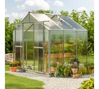 GFP Hobby 259 x 195 cm Serre de jardin, incl. kit d'accessoires XL, 8 mm panneaux double paroi - (GFPV00066)