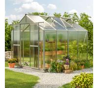 GFP Hobby 259 x 259 cm Serre de jardin, incl. kit d'accessoires XL, 6 mm panneaux double paroi - (GFPV00069)