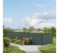 GFP Kingsize 387 x 99 x 77 cm Carré potager surélevé, anthracite - (GFPV00405)