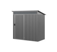 GFP Primeyard Abri de Jardin en métal 180x100x200 cm Armoire de Jardin Gris
