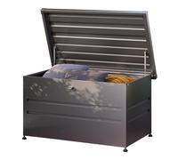 PRIMEYARD 132 x 64 cm Coffre de jardin, anthracite - (GFPV00768)