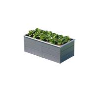 GFP Primeyard Lilly Jardinière surélevée en Acier galvanisé à Chaud, 200 x 100 x 78 cm, Ergonomique, Inoxydable, avec Protection Anti-limaces, idéale pour Le Jardin et Le Balcon