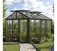 GFP Pro 235 x 311 cm Serre de jardin, revêtement par poudre anthracite - (GFPV00182)