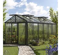 GFP Pro 235 x 460 cm Serre de jardin, revêtement par poudre anthracite, incl. kit d'accessoires Pro 2 - (GFPV00167)