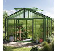 GFP Pro 311 x 235 cm Serre de jardin, revêtement par poudre vert - (GFPV00242)