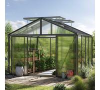 GFP Pro 311 x 311 cm Serre de jardin, revêtement par poudre anthracite - (GFPV00214)