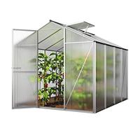 GFP Serre ECO 4 Cadre Aluminium 192x256 cm Plaques Double paroi 8 mm indéformables & résistantes aux intempéries
