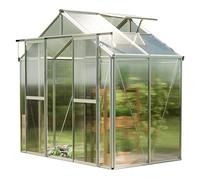 GFP Hobby 259 x 133 cm Serre de jardin, incl. kit d'accessoires XL, 6 mm panneaux double paroi - (GFPV00057)