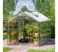 GFP Standard 192 x 256 cm Serre de jardin, incl. kit d'accessoires XL, 6 mm panneaux double paroi - (GFPV00015)