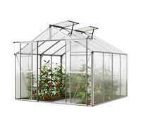 GFP Standard 256 x 256 cm Serre de jardin, 6 mm panneaux double paroi - (GFPV00740)
