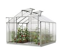 GFP Standard 256 x 256 cm Serre de jardin, incl. kit d'accessoires XL, 6 mm panneaux double paroi - (GFPV00741)