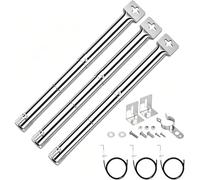 GFTIME 31 à 44cm Tube de Brûleur Réglable pour Campingaz, Blooma, Charbroil, Barbecook, Landmann, Napoleon, FirePlus, Fire Mountain, Universelle Brûleur à Gaz Pièce de Rechange