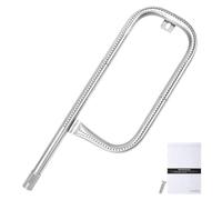 GFTIME 60040 Tube de brûleur pour barbecues Weber Q100, Q120, Q140, Q1000, Q1200, Q1400 - Tube de brûleur de rechange en acier inoxydable pour Weber Baby Q (vis incluse)