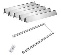 GFTIME 7507 Brûleur de Rechange et 7535 Flavorizer Bars Pièces de Rechange pour Weber Spirit E/S-210 (avec Boutons de brûleur latéral), Genesis Silver A (NE Convient Pas B ou C)