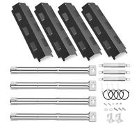 GFTIME Brûleur & Croisé Tube & Diffuseur de Chaleur Kit pour Charbroil, Barbecook Vanilla, Barbecook 300, Tenneker TG4, Kit de pièces de Rechange pour Barbecue à gaz