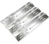 GFTIME Lot de 3 couvercles de brûleur en Acier Inoxydable pour Landmann, Burnhard, Taino, Tepro, Jamestown, Répartiteur de Flamme pour Charbroil, Tenneker, Napoléon Freestyle 365, Jamie Oliver