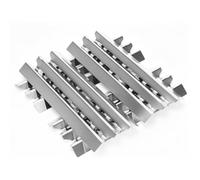 GFTIME Lot de 4 cache-brûleurs de rechange en acier inoxydable pour Broilking Baron, Broilmate, Huntington, rails d'arômes en acier inoxydable, plaque chauffante, répartiteur de flamme, 40 x 15,2 cm